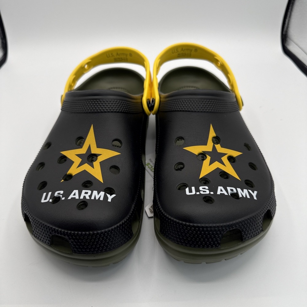 Crocs Classic US Army Clogs Men's 13 Army Green New w/ Bag Military Style - Picture 3 of 7